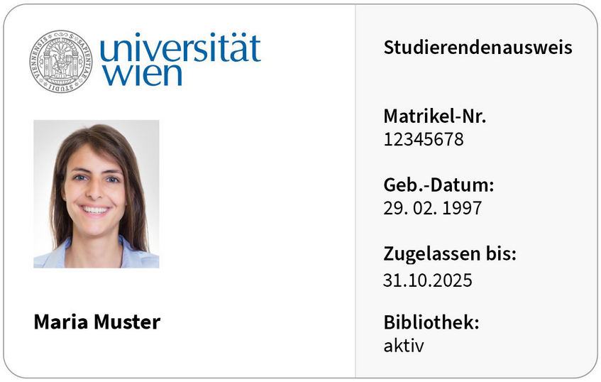 Beispielbild u:card Studierende